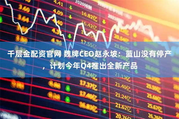 千层金配资官网 魏牌CEO赵永坡：蓝山没有停产，计划今年Q4推出全新产品